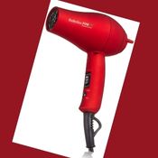 BaBylissPRO TT Tourmaline Titanium Travel Hair Dryer, Red - 5th BEST