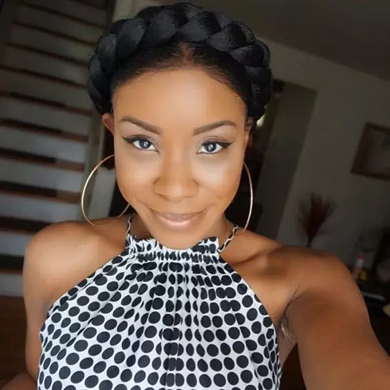 Click for protective styles for natural hair braids latest hairstyle halo braids for black women weddings. See updos on medium length to long hair, simple styles with no weave edges, also grab...